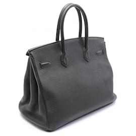Hermès-Sac à main Hermès Birkin 35 Togo Noir-Noir