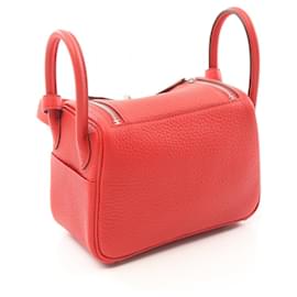 Hermès-Hermes Lindy Mini Shoulder Bag Red-Red