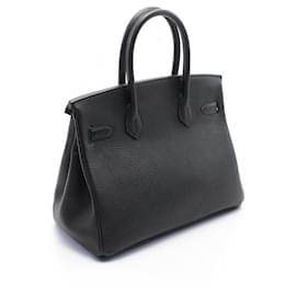 Hermès-Sac à main Hermes Birkin 30 Togo Noir-Noir