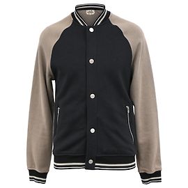 Giacca Varsity Hermès con tasche laterali in cotone nero e marrone Multicolore