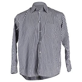 Comme Des Garcons Camicia a righe Comme Des Garçons in cotone nero e bianco Nero