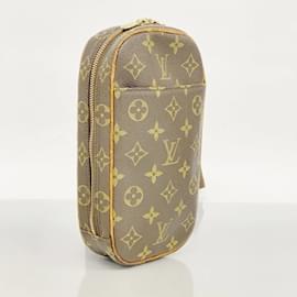 Louis Vuitton-Sac à bandoulière Louis Vuitton Monogram Pochette Ganjou-Marron