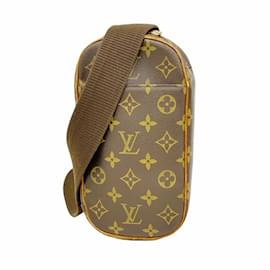 Louis Vuitton-Sac à bandoulière Louis Vuitton Monogram Pochette Ganjou-Marron