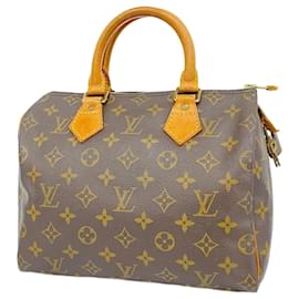 Louis Vuitton-Louis Vuitton Monogram Speedy 25 Handbag-Brown