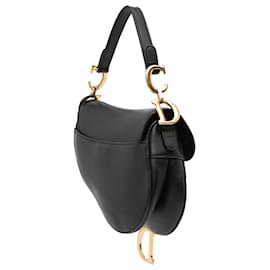 Dior-Dior Black Mini Leather Saddle-Black