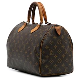 Louis Vuitton-Louis Vuitton Brown Monogram Speedy 30-Brown