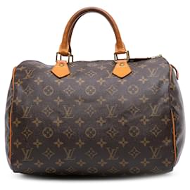 Louis Vuitton-Louis Vuitton Brown Monogram Speedy 30-Brown