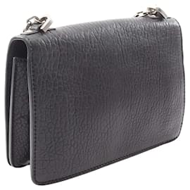 Dior-Dior Black Canyon Grained Lambskin Mosaic J Adior Chain Flap-Black