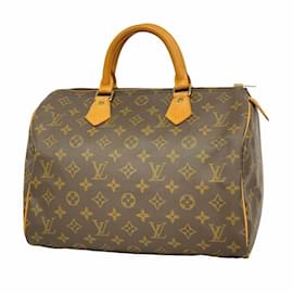 Louis Vuitton-Louis Vuitton Monogram Speedy 30 Handbag-Brown