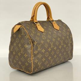 Louis Vuitton-Louis Vuitton Monogram Speedy 30 Handbag-Brown