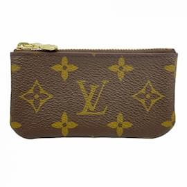 Louis Vuitton-Louis Vuitton Monogram Pochette Cle M62650 Coin Case-Brown