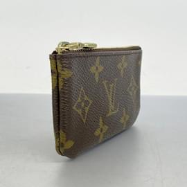 Louis Vuitton-Louis Vuitton Monogram Pochette Cle M62650 Coin Case-Brown