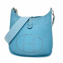 Hermès-Sac à épaule Hermes Evelyn 2PM-Bleu