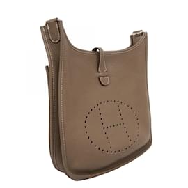 Hermès-Sac à épaule Hermes Evelyn 3PM en gris Etoupe-Taupe