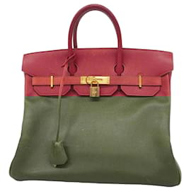 Hermès-Sac à main Hermes Haute Couture 32 en rouge-Rouge