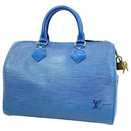 Louis Vuitton-Louis Vuitton Epi Speedy 25 Handbag-Blue