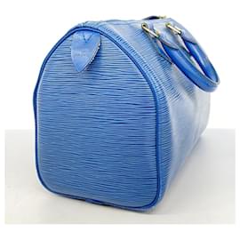Louis Vuitton-Louis Vuitton Epi Speedy 25 Handbag-Blue