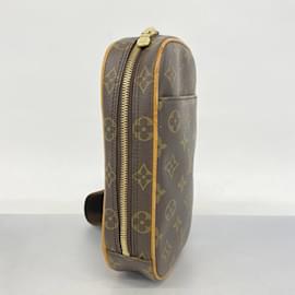 Louis Vuitton-Sac à bandoulière Louis Vuitton Monogram Pochette Ganjou-Marron
