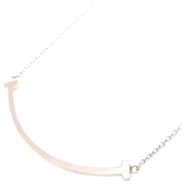 Tiffany & Co-Tiffany T Smile Necklace in Rose Gold-Golden