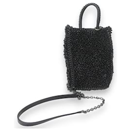 Autre Marque-Anteprima Adesso Miniatura Wire Mini Shoulder Bag Pouch-Black