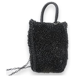 Autre Marque-Anteprima Adesso Miniatura Wire Mini Shoulder Bag Pouch-Black