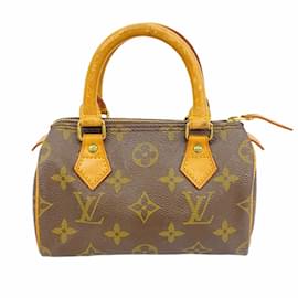 Louis Vuitton-Louis Vuitton Monogram Mini Speedy Handbag-Brown