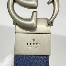Gucci-Cinto de couro Gucci GG Marmont-Azul,Azul marinho