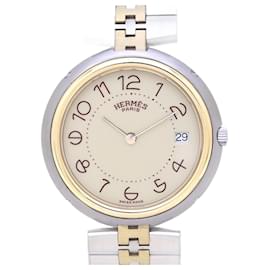 Hermès-Hermes Profile Stainless Steel Gold Plated Men's Watch-Other