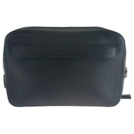 Prada-Prada Saffiano Leather Clutch Bag-Black
