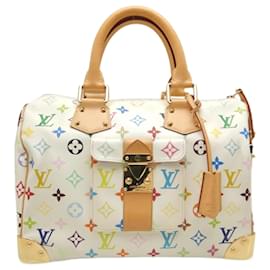 Louis Vuitton-Louis Vuitton Multi Speedy 30 Handbag-White,Multiple colors