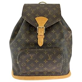 Louis Vuitton-Louis Vuitton Monogram Montsouris GM Backpack-Brown