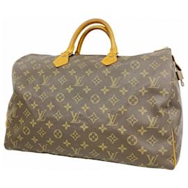 Louis Vuitton-Louis Vuitton Monogram Speedy 40 Handbag-Brown