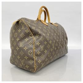 Louis Vuitton-Louis Vuitton Monogram Speedy 40 Handbag-Brown