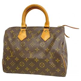 Louis Vuitton-Louis Vuitton Monogram Speedy 25 Handbag-Brown