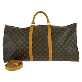 Louis Vuitton-Louis Vuitton Monogram Keepall Bandoulière 60-Marron