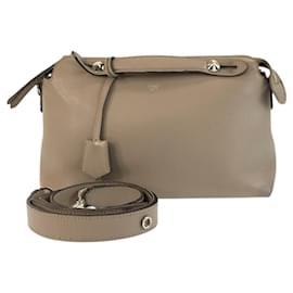 Fendi-Fendi By the Way Medium Leather Shoulder Bag-Grey
