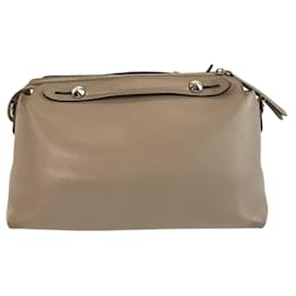 Fendi-Fendi By the Way Medium Leather Shoulder Bag-Grey