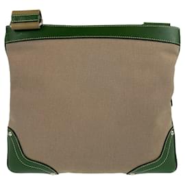 Prada-Prada Logo Jacquard Messenger Bag-Beige,Green