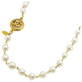 Chanel-Chanel Gold Plated Necklace with Coco Mark-Golden