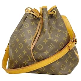 Louis Vuitton-Louis Vuitton Monogram Petit Noe Shoulder Bag-Brown