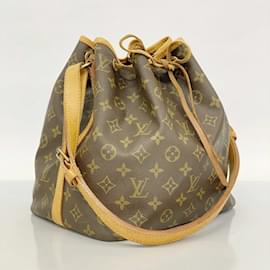 Louis Vuitton-Louis Vuitton Monogram Petit Noe Shoulder Bag-Brown