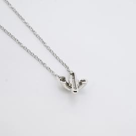 Tiffany & Co-Tiffany Cross Stitch Necklace in Platinum and Diamond-Other