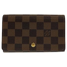 Louis Vuitton-Louis Vuitton Damier Portefeuille Tresor Folding Wallet-Brown,Damier ebene