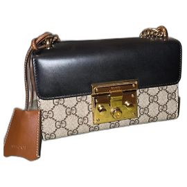 Gucci Padlock Handtasche Supreme GG Canvas Schwarz Schwarz