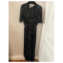 John Galliano-Midnight Bloom Dress-Blue