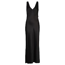 John Galliano-Lola Satin Dress-Black