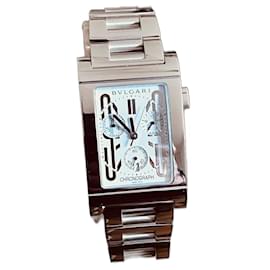 Bulgari-Chrono rectangle GM-Silvery