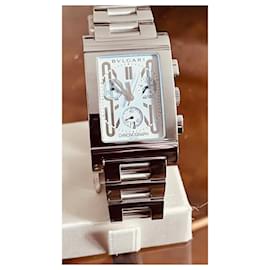 Bulgari-Chrono rectangle GM-Silvery