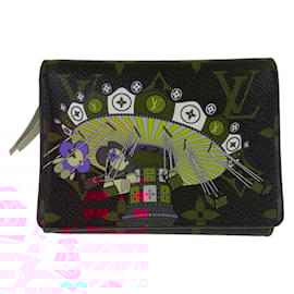 Louis Vuitton-Louis Vuitton Monogram Vivienne Portefeuille Victorine Wallet-Brown,Pink