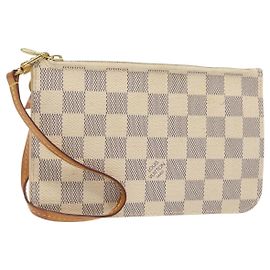 LOUIS VUITTON Bolsa Accesorio Neverfull PM Damier Azur Auth BA2020 Otro